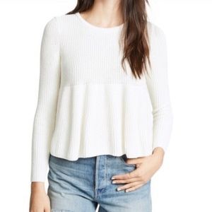 Madewell Swingy Ribbed Pullover Sweater